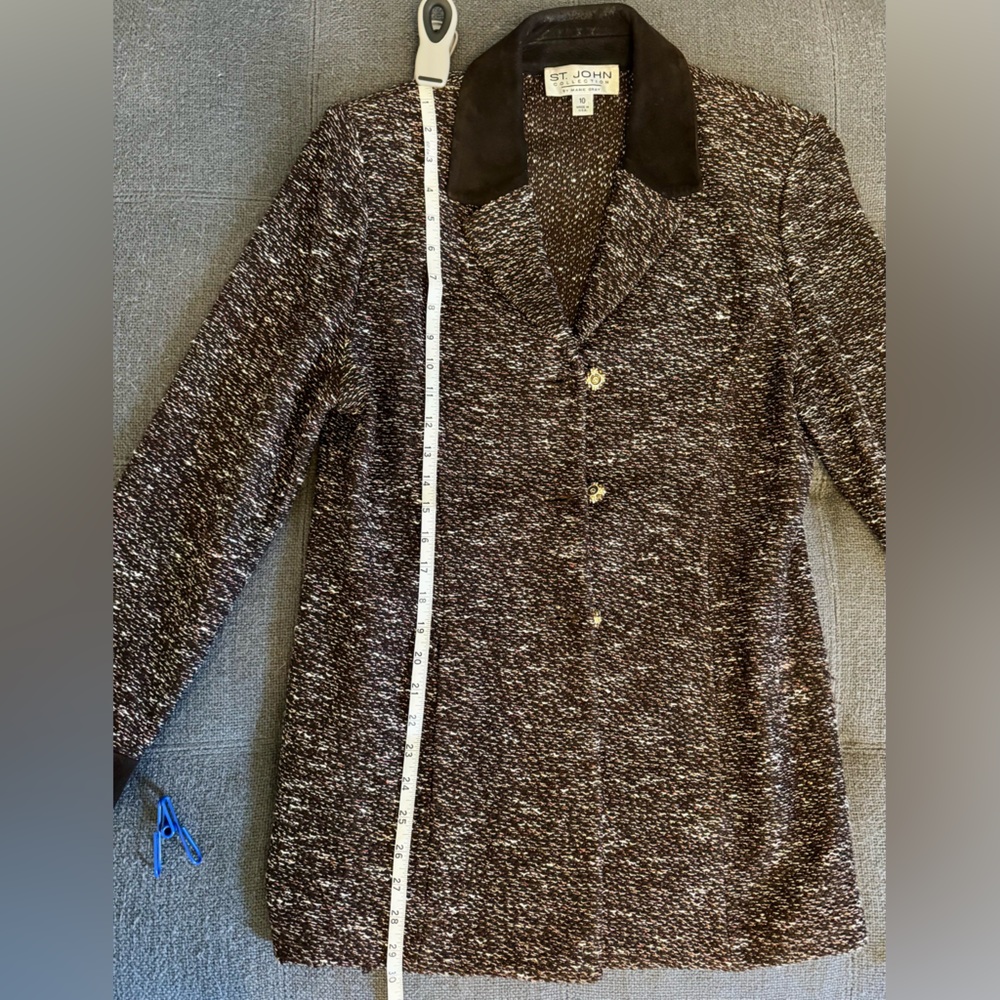 St. John Collection by Marie Gray knit blazer Size 10 - Picture 10 of 11